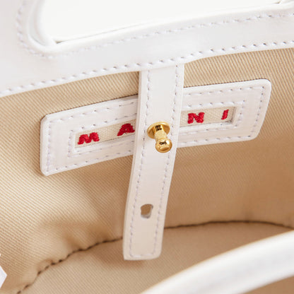 女童米色Logo单肩包
