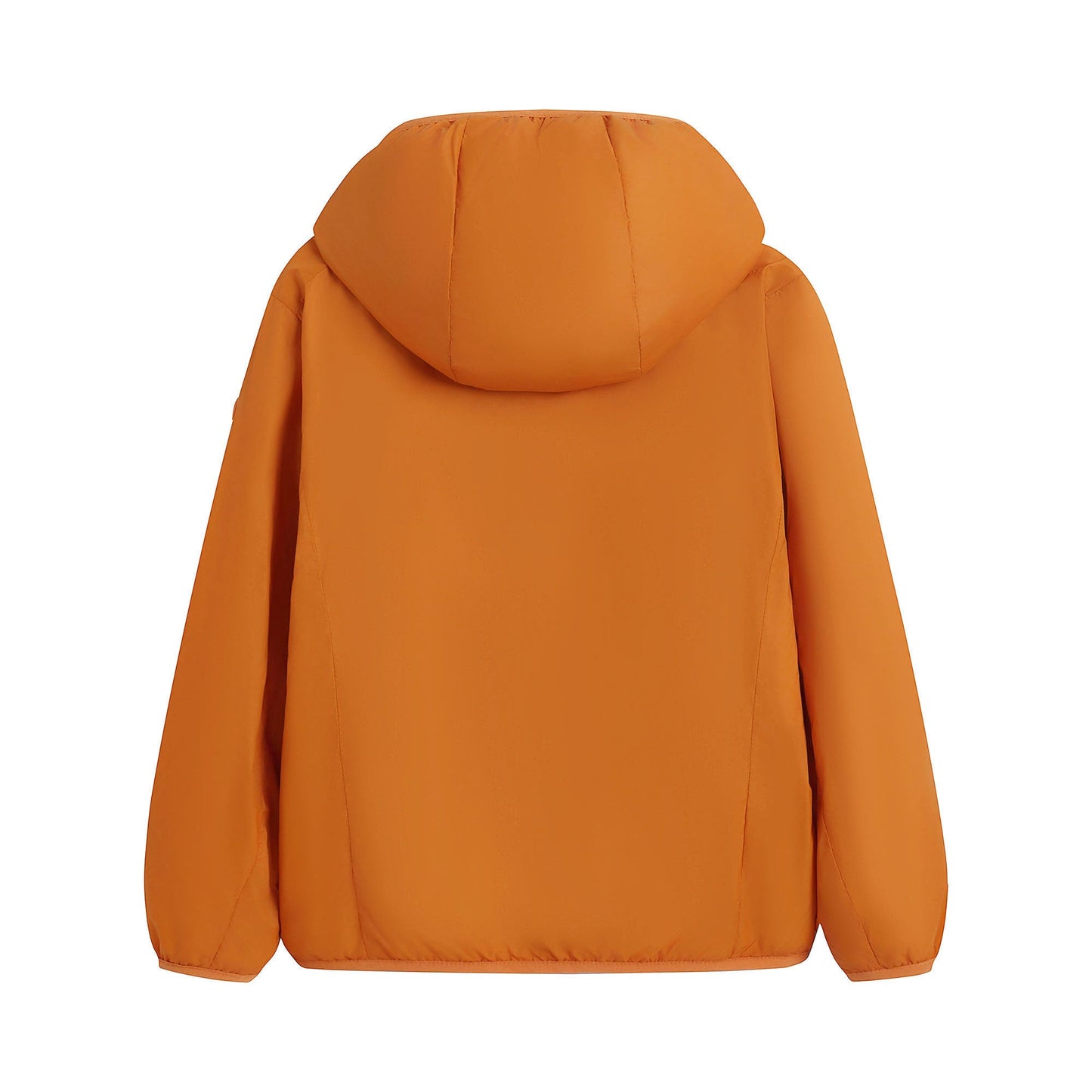 儿童橙色连帽棉服