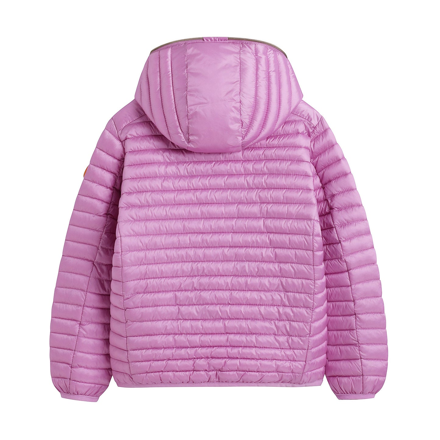 儿童粉色连帽棉服