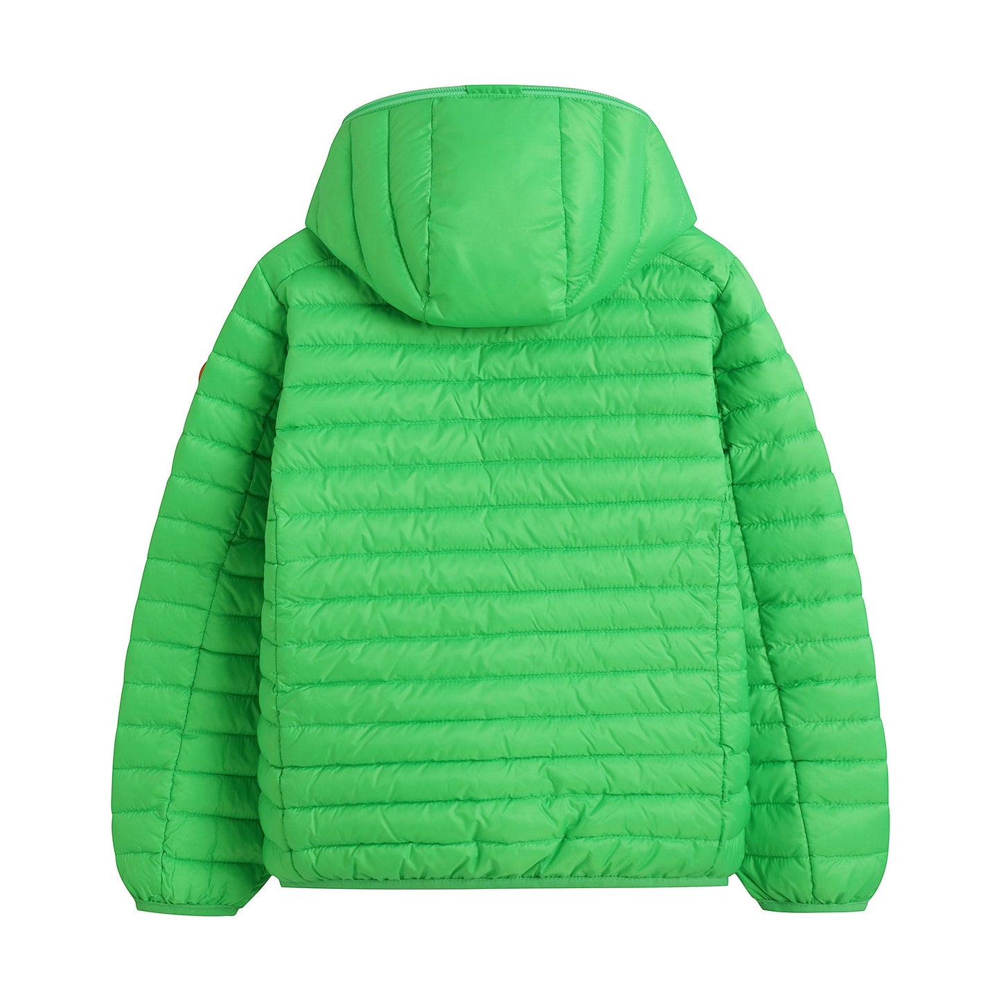 儿童绿色连帽棉服