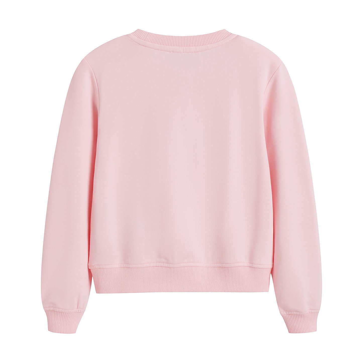 女童粉色Logo棉卫衣