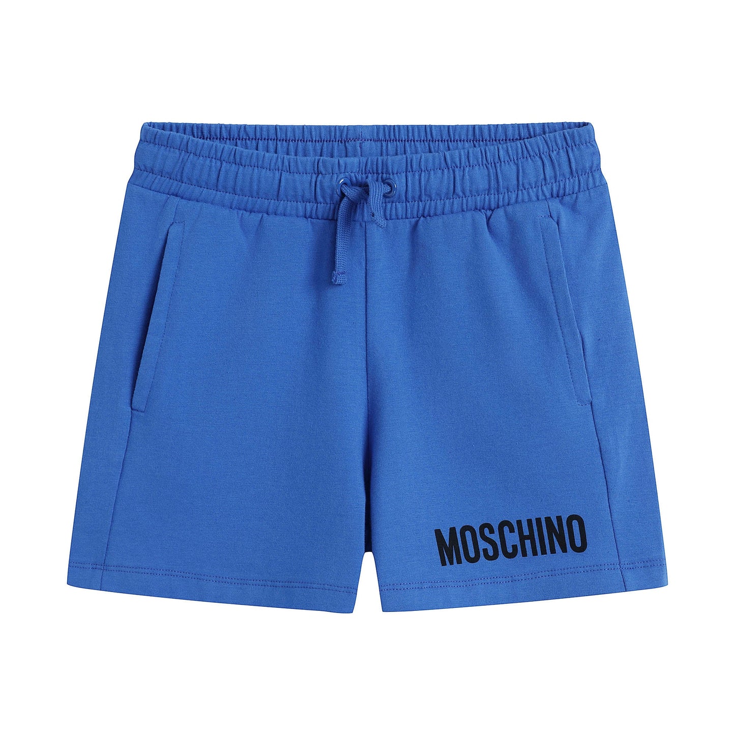 男童蓝色Logo棉短裤