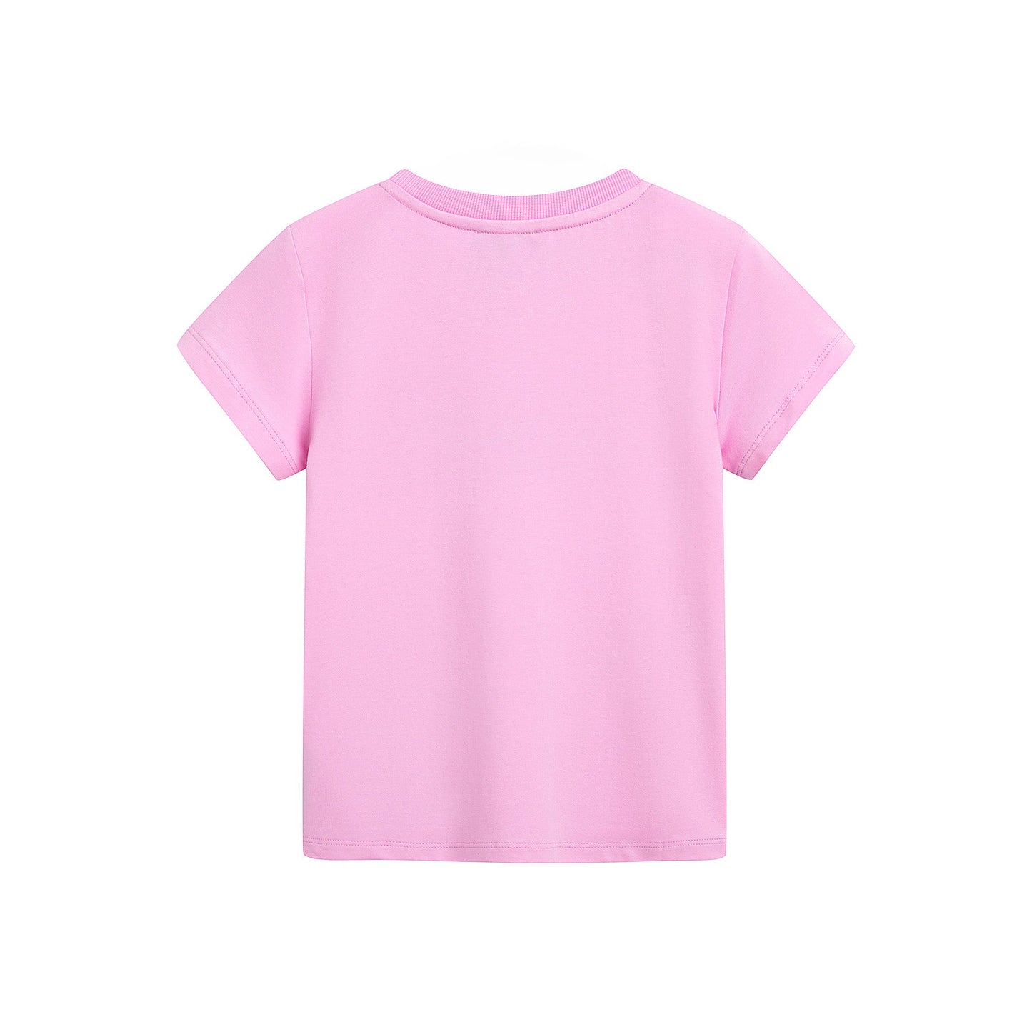 女童粉色Logo棉T恤