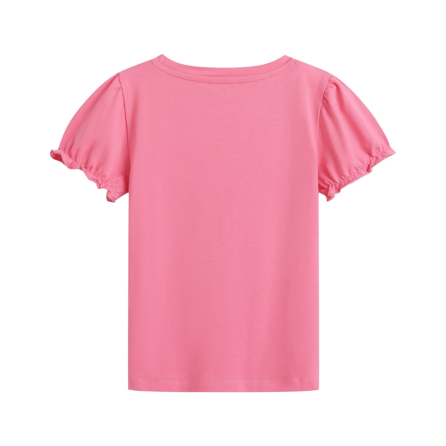 女童粉色Logo棉T恤