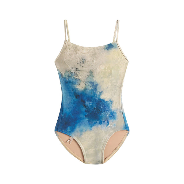女童蓝色芭蕾舞连体衣(J181LE01VL/blue)