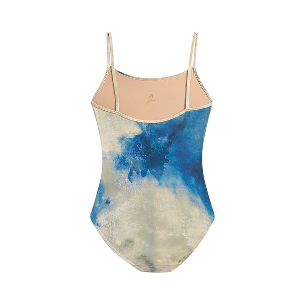 女童蓝色芭蕾舞连体衣(J181LE01VL/blue)