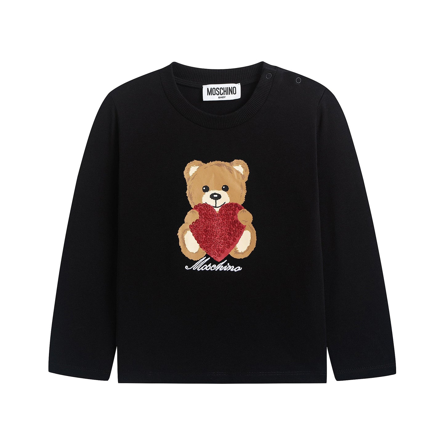 女婴黑色棉套装