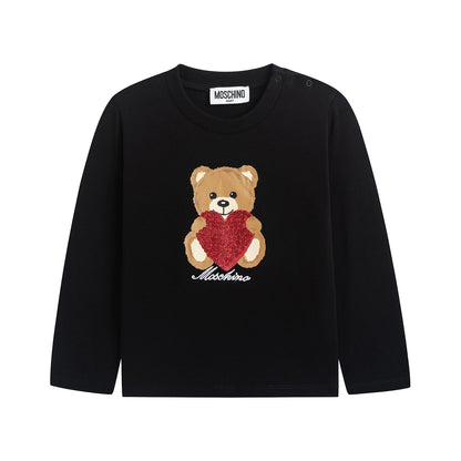 女婴黑色棉套装