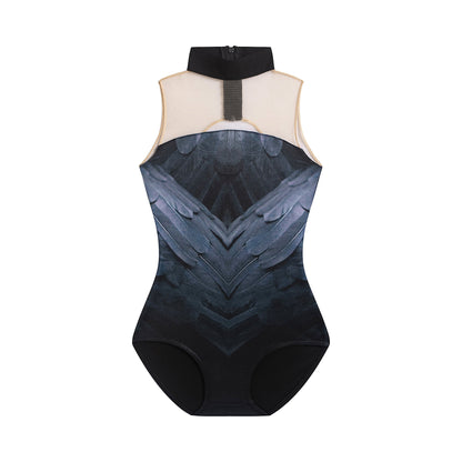 女童黑色芭蕾舞连体衣