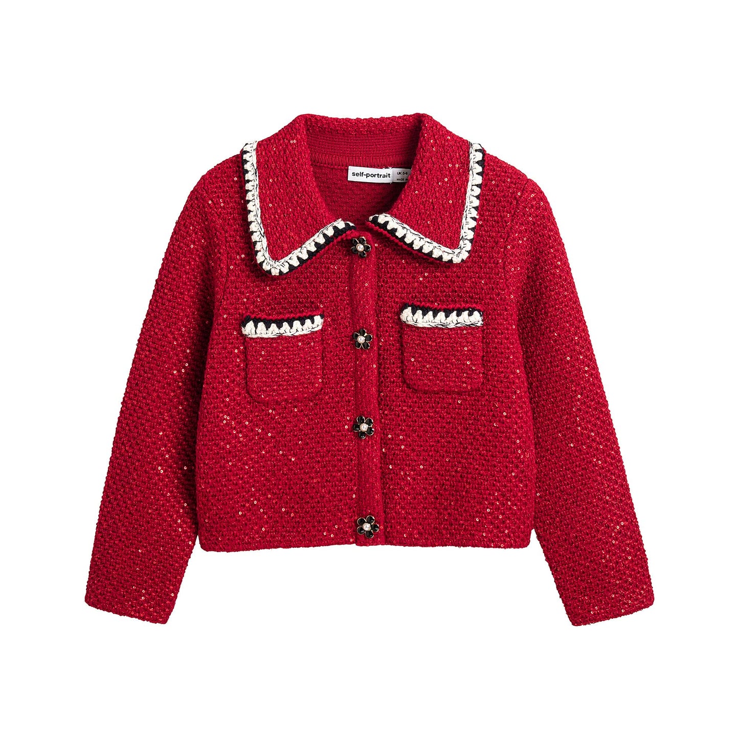 女童红色短外套