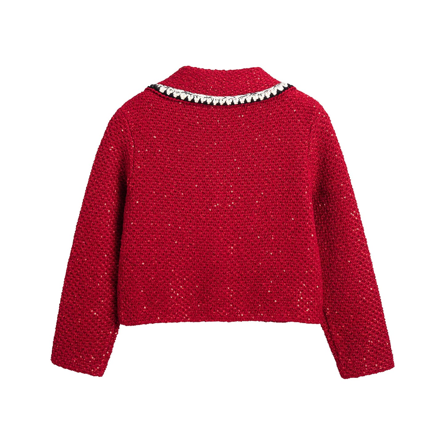 女童红色短外套