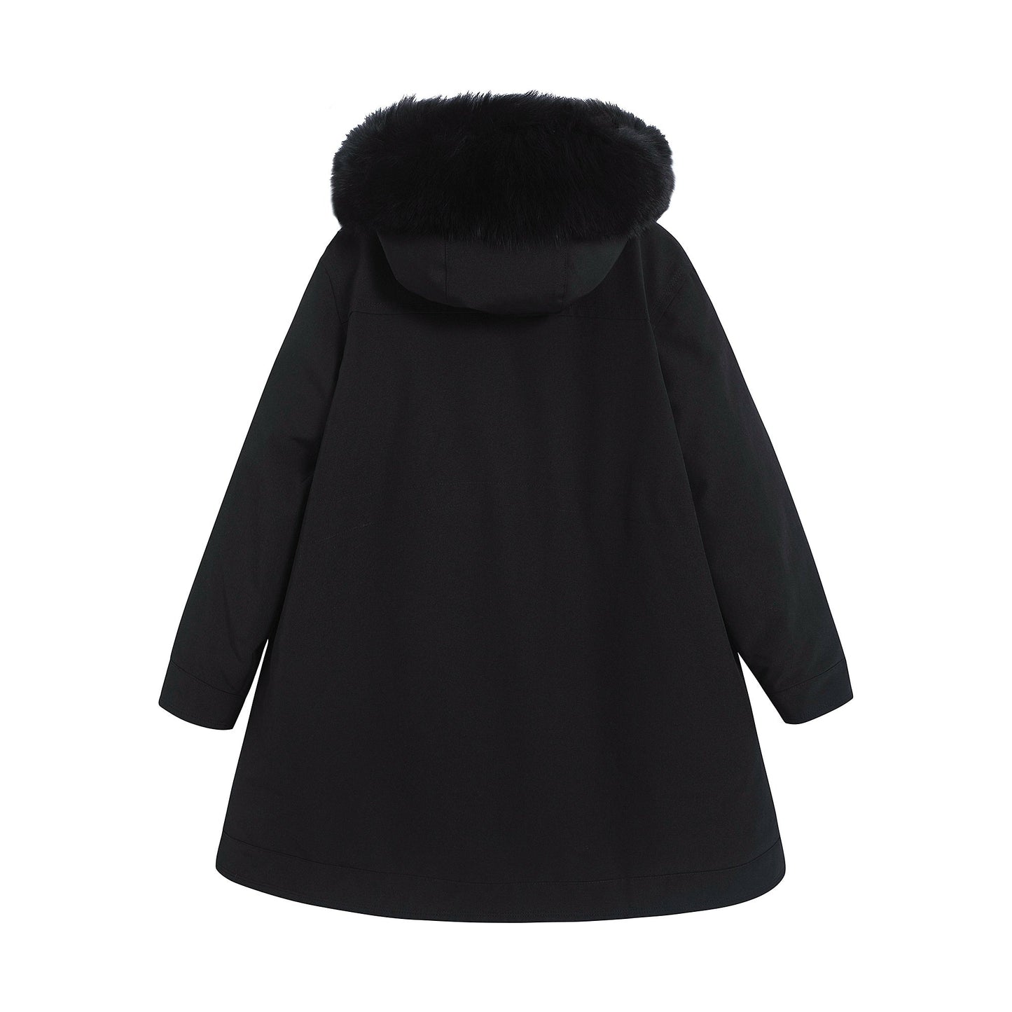 女童黑色"KAMELYA"羽绒外套