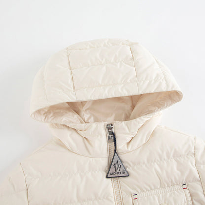 男童白色"QUILLON"羽绒服