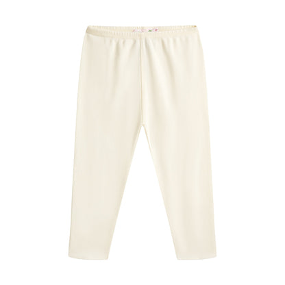 婴儿浅黄色棉打底裤