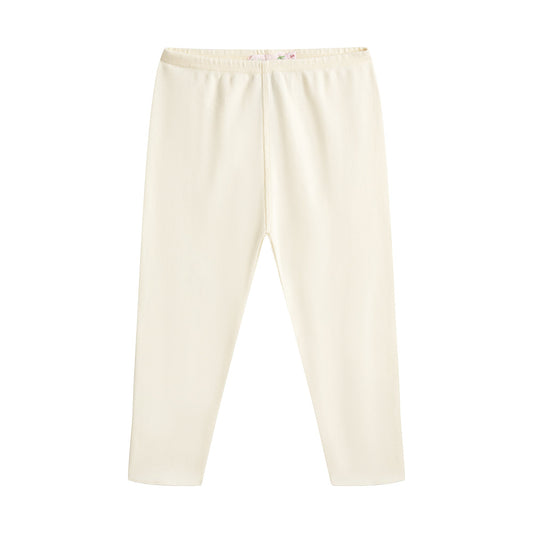 婴儿浅黄色棉打底裤