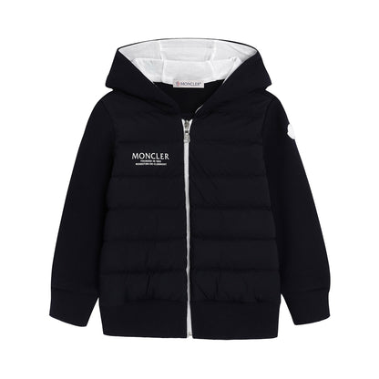 男婴黑色连帽夹克