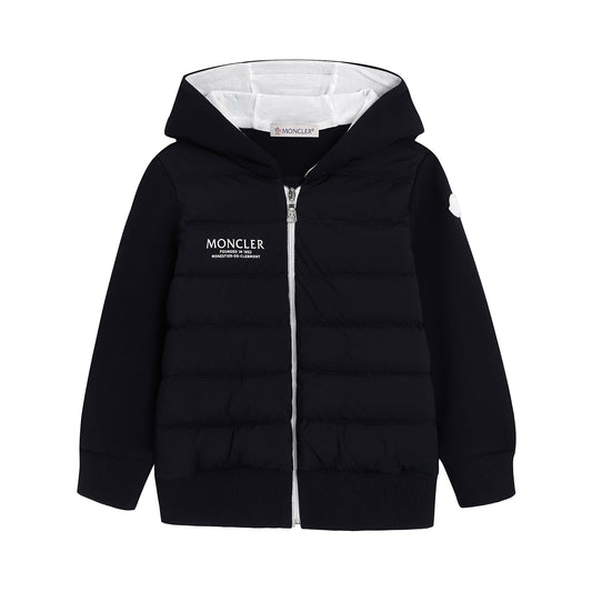 男婴黑色连帽夹克