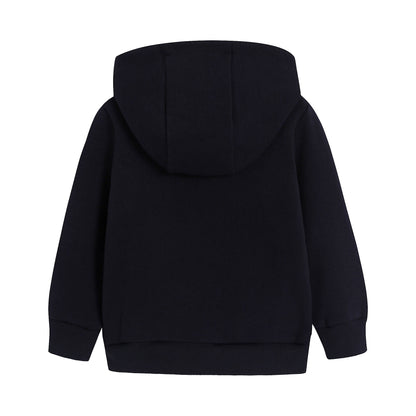 男婴黑色连帽夹克