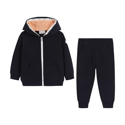 婴儿黑色跑步裤套装