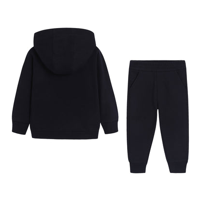 婴儿黑色跑步裤套装