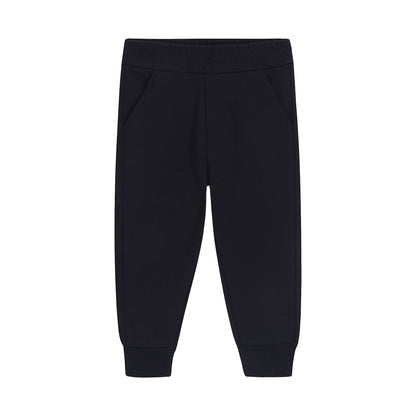 婴儿黑色跑步裤套装