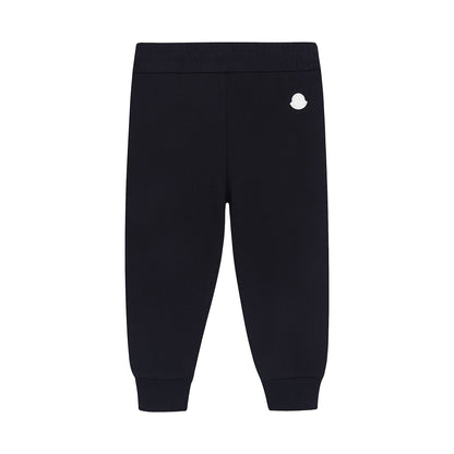 婴儿黑色跑步裤套装