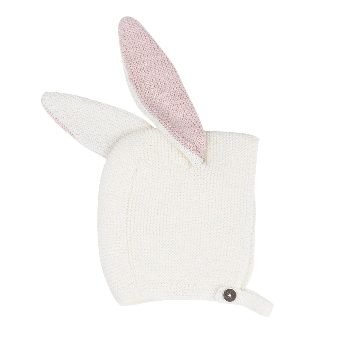 Baby White Alpaga Wool Bunny Ears Earflaps Hats