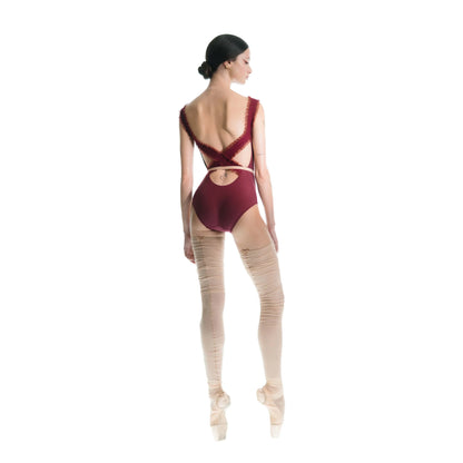 女士酒红色"ELEANOR"芭蕾舞连体衣(182LE33VL/burgundy)