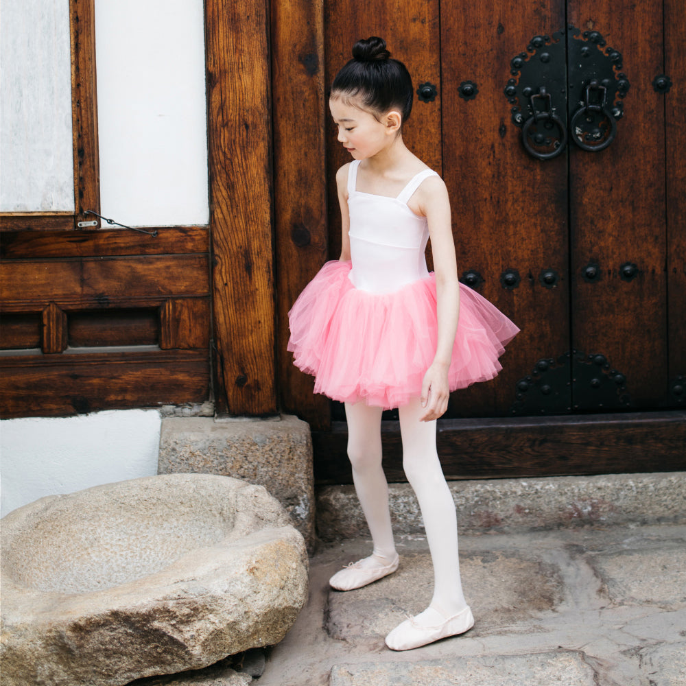 女童粉色芭蕾舞连体衣