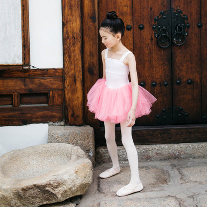 女童粉色芭蕾舞连体衣