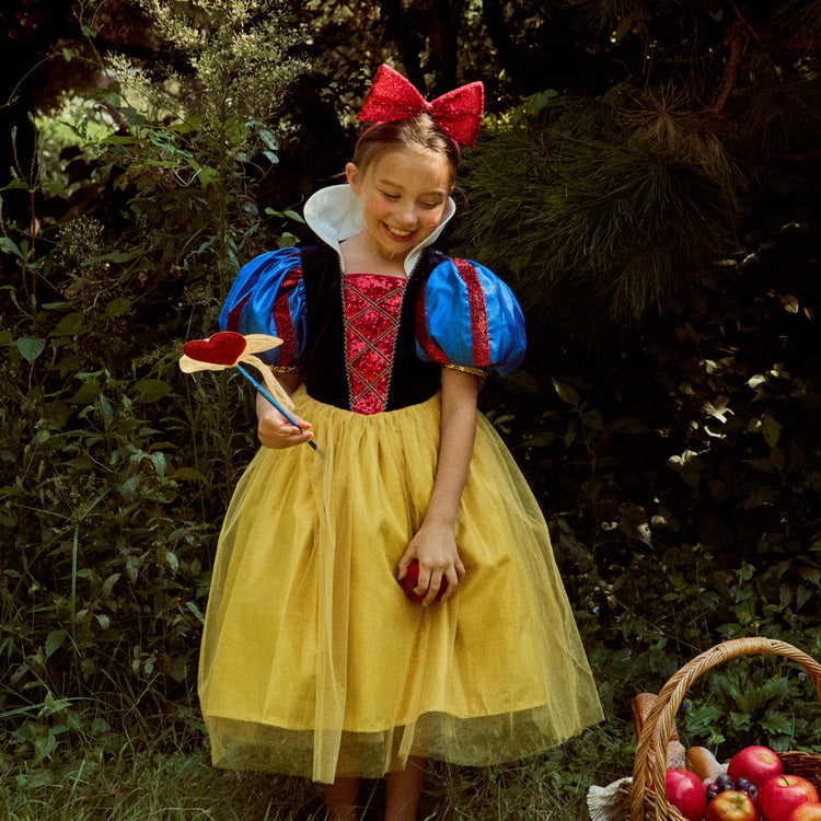 女童红色白雪公主闪光发箍