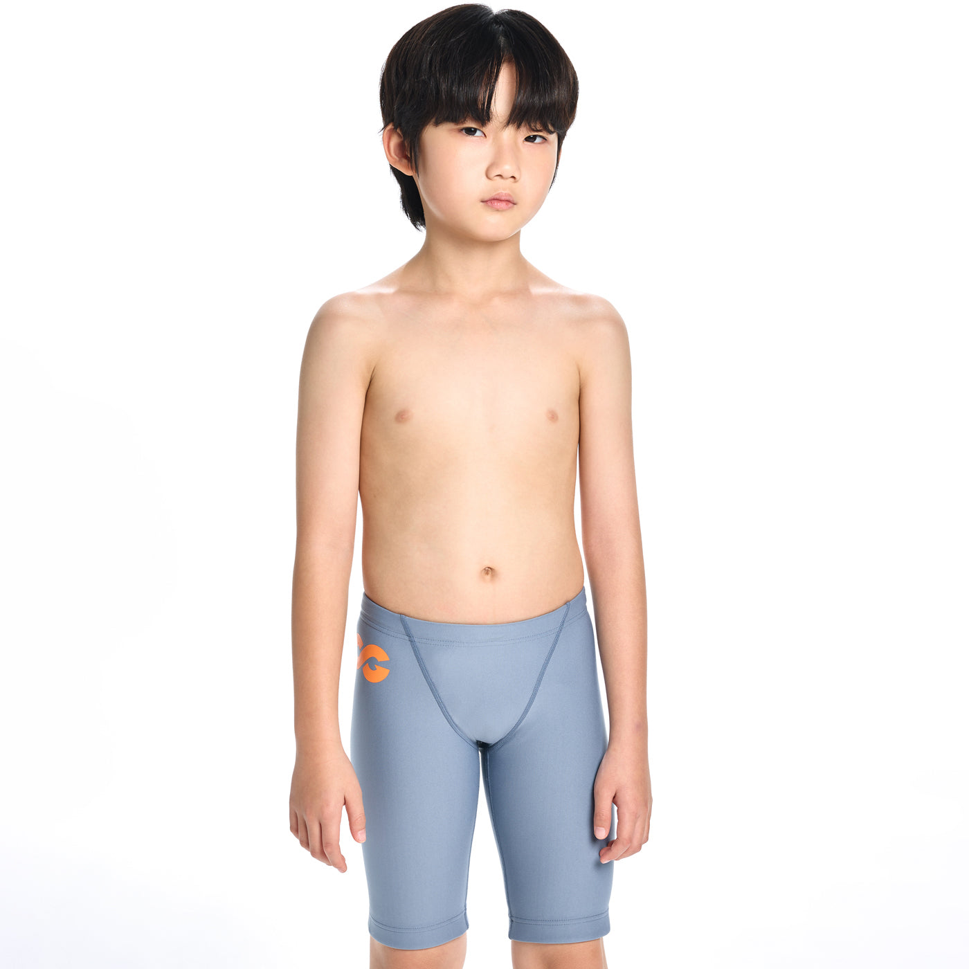 男童浅蓝色专业泳裤