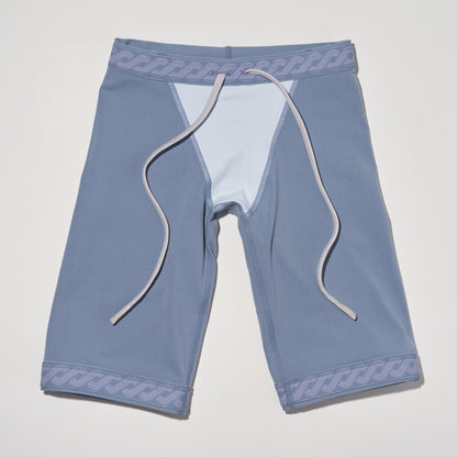 男童浅蓝色专业泳裤