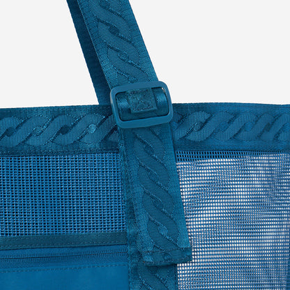 孔雀蓝色手提游泳包(36x39x13.5cm)