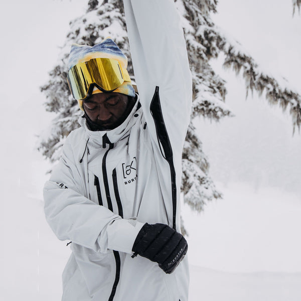 男士灰白色滑雪服