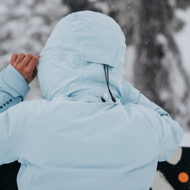 女士浅蓝色羽绒滑雪服