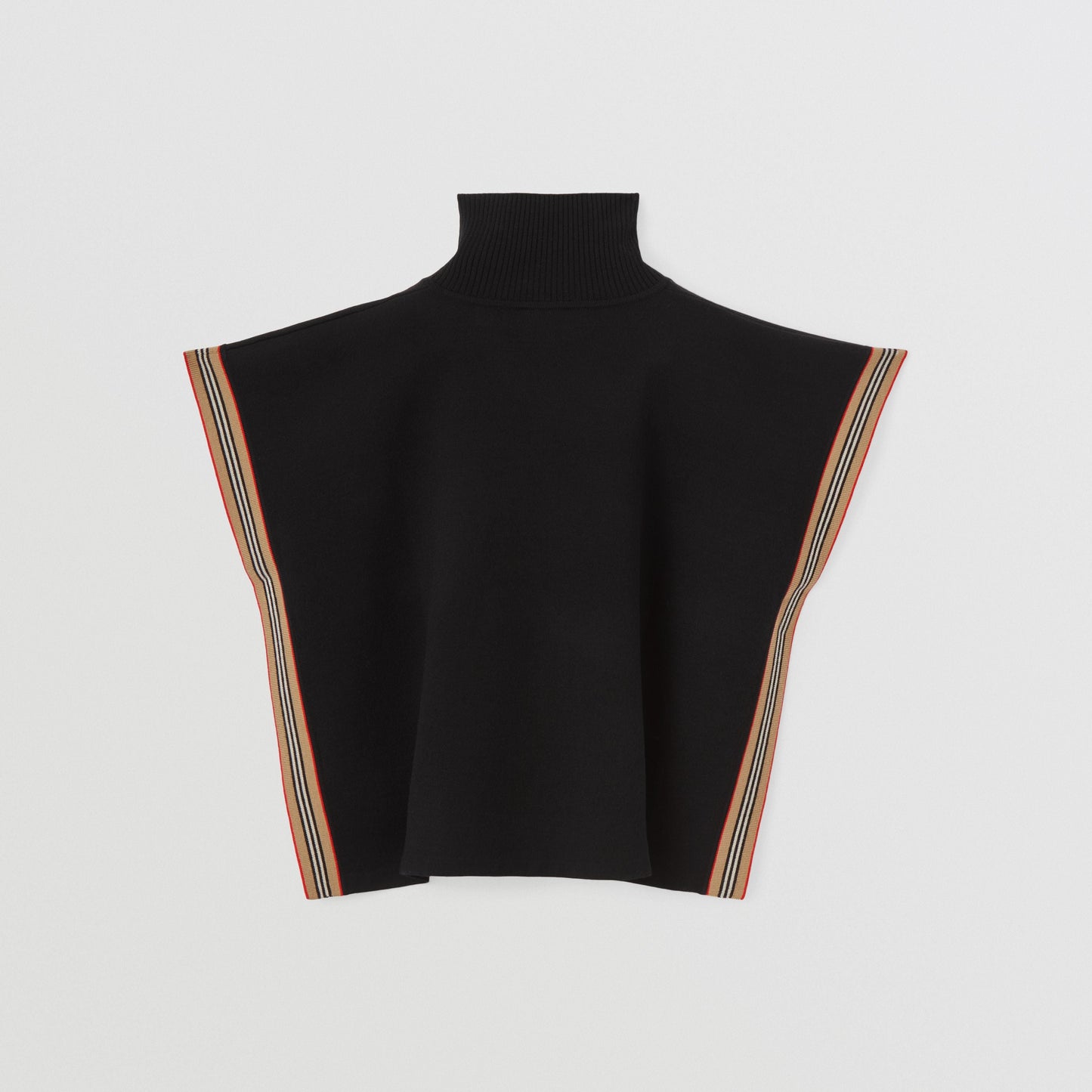 女童黑色羊毛斗篷