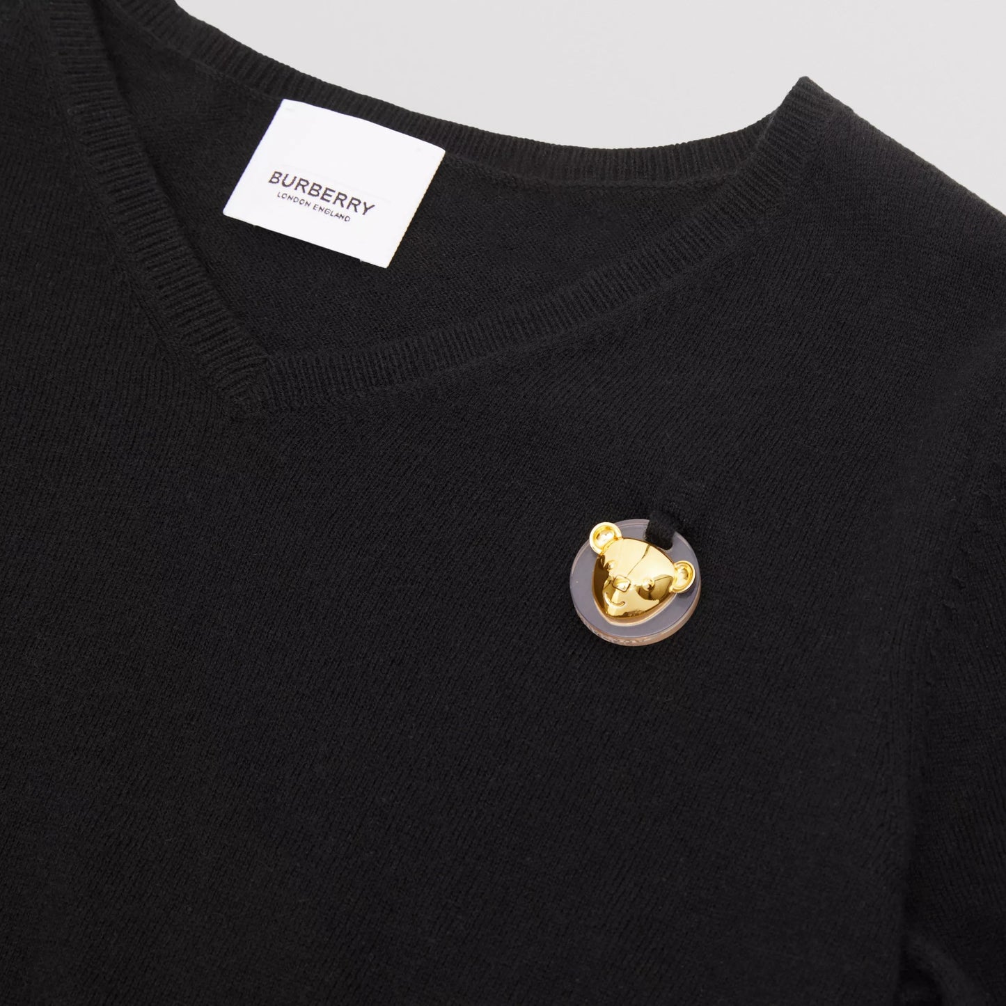 儿童黑色羊绒毛衣