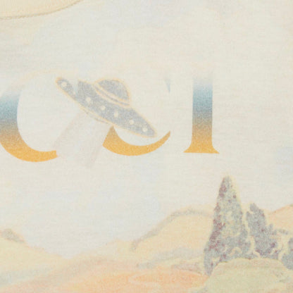 儿童象牙白印花棉T恤