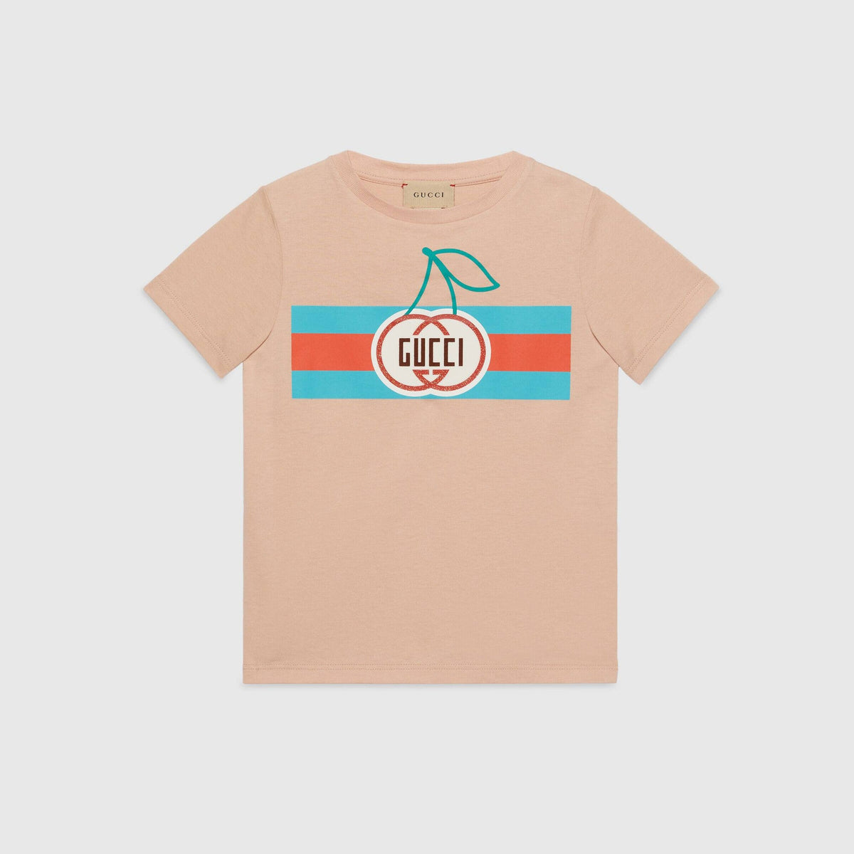 女童粉色Logo棉T恤