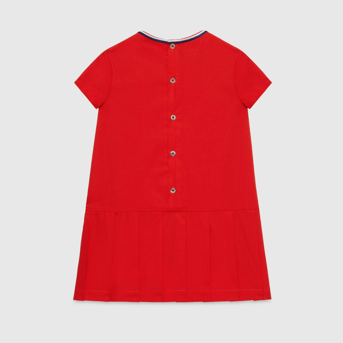 女童红色Logo棉连衣裙