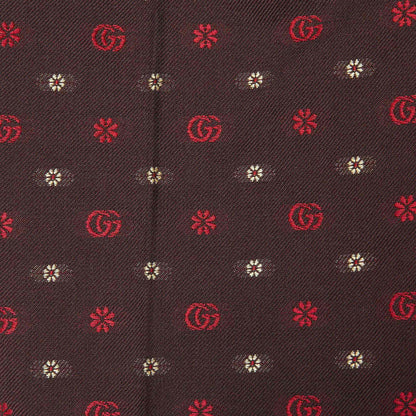 男童棕色刺绣Logo羊毛长裤