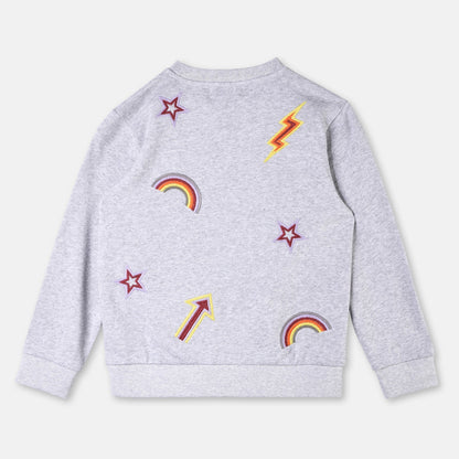 Girls Thunder Embroidered Sweatshirt