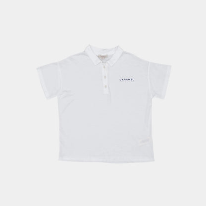 儿童白色Polo衬衫