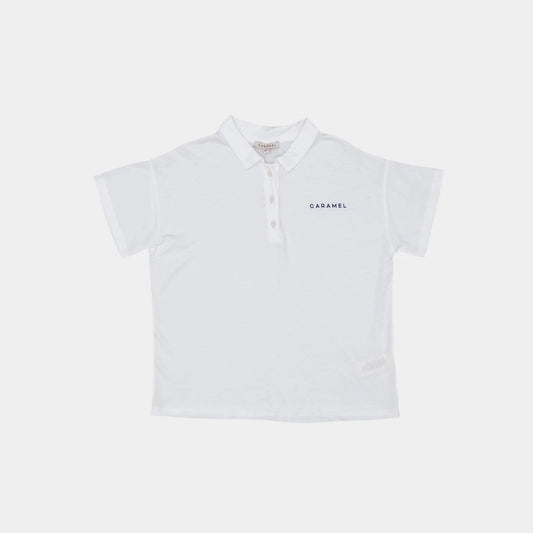 儿童白色Polo衬衫