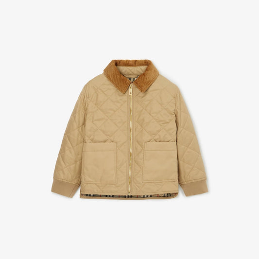 儿童米色棉服