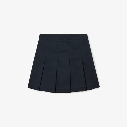 女童深蓝色百褶短裙