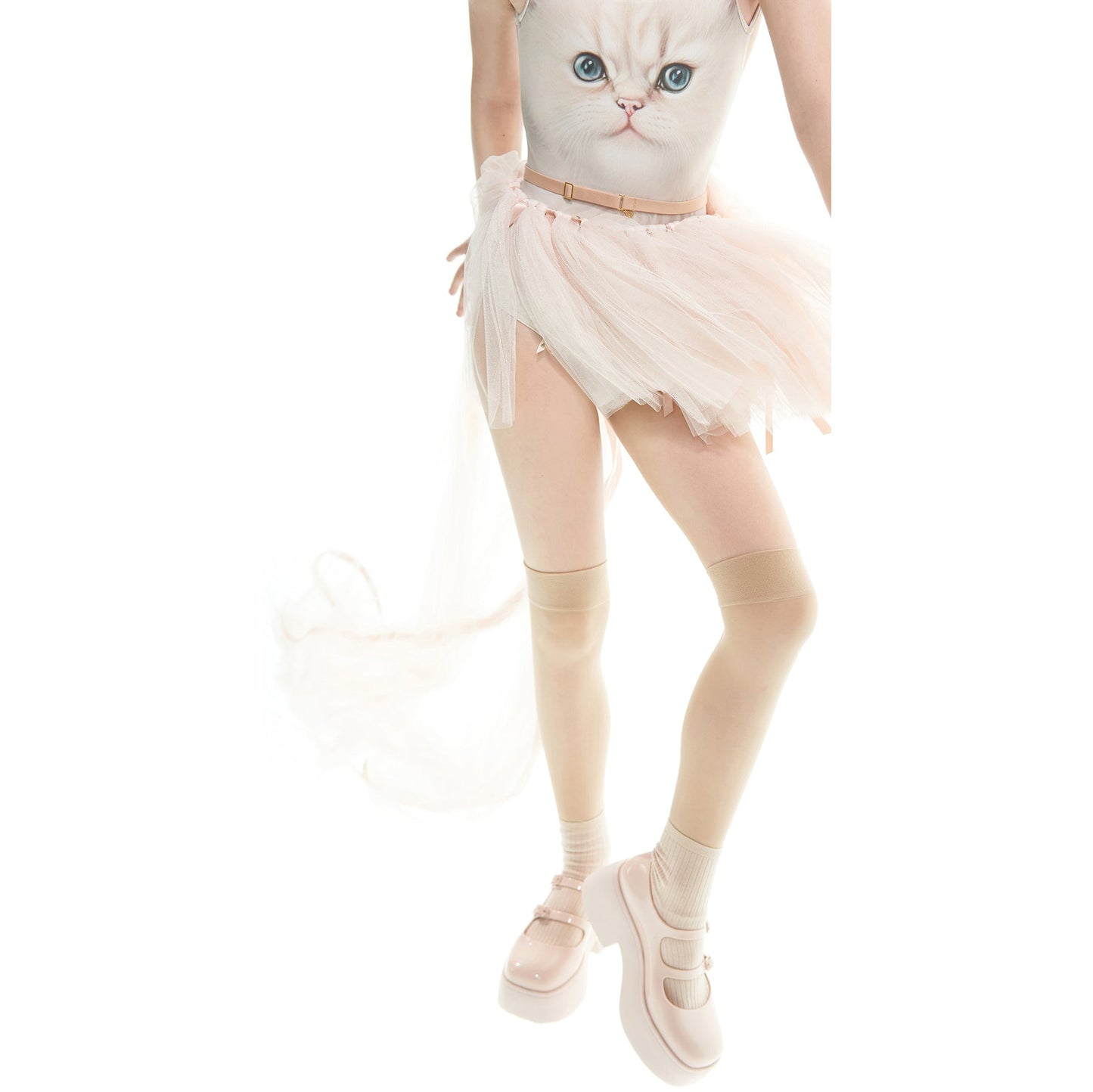 女童淡粉色芭蕾舞TuTu裙