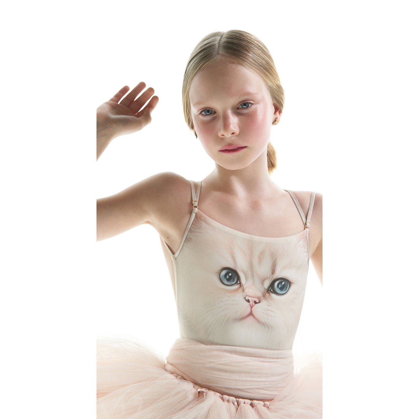 女童淡粉色芭蕾舞TuTu裙