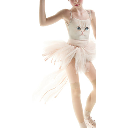 女童淡粉色芭蕾舞TuTu裙